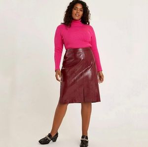 NEW Sunday in Brooklyn Maxine Leatherette Skirt